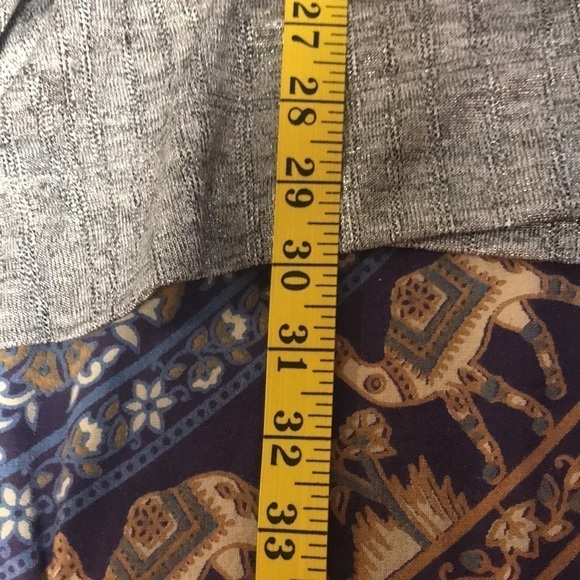 Nally & Millie Women’s Tunic Silver Metallic with Long Bell Sleeves L/XL - Picture 8 of 10